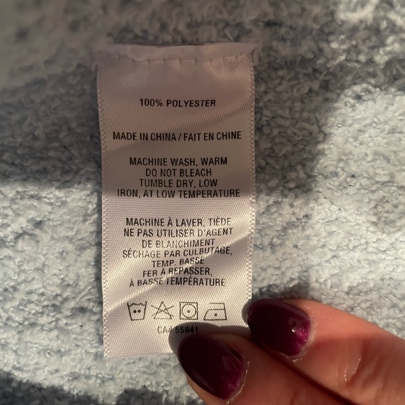 Short and tank cozy plush baby blue set - Picture 4 of 6